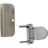Дверь стеклянная HARVIA 7х19 коробка ольха, стекло серое D71902L